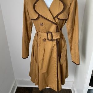 Anthropologie Brown Trench Coat